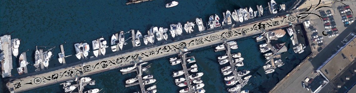 Harbor Arts 1000-foot tattoo aerial mockup