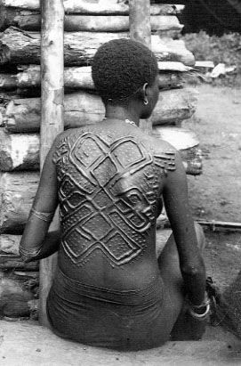 Yombe woman of Democratic Republic of Congo, photographed in the 1940's