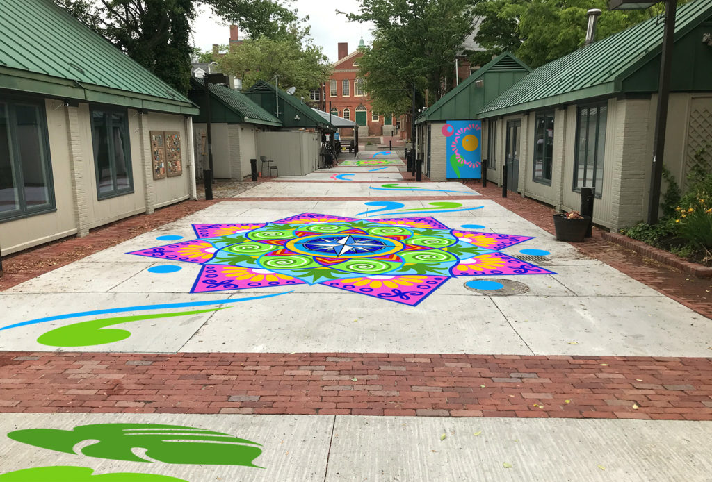 "Unity Path" sketch for Artists' Row, Salem, MA